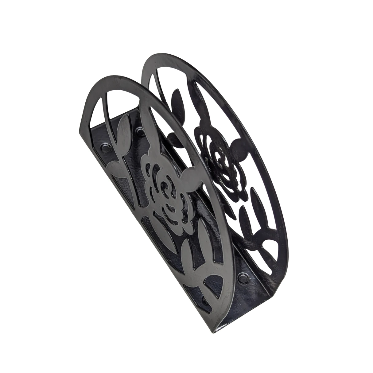 Metalic Serviette Holder with Flower Pattern Design