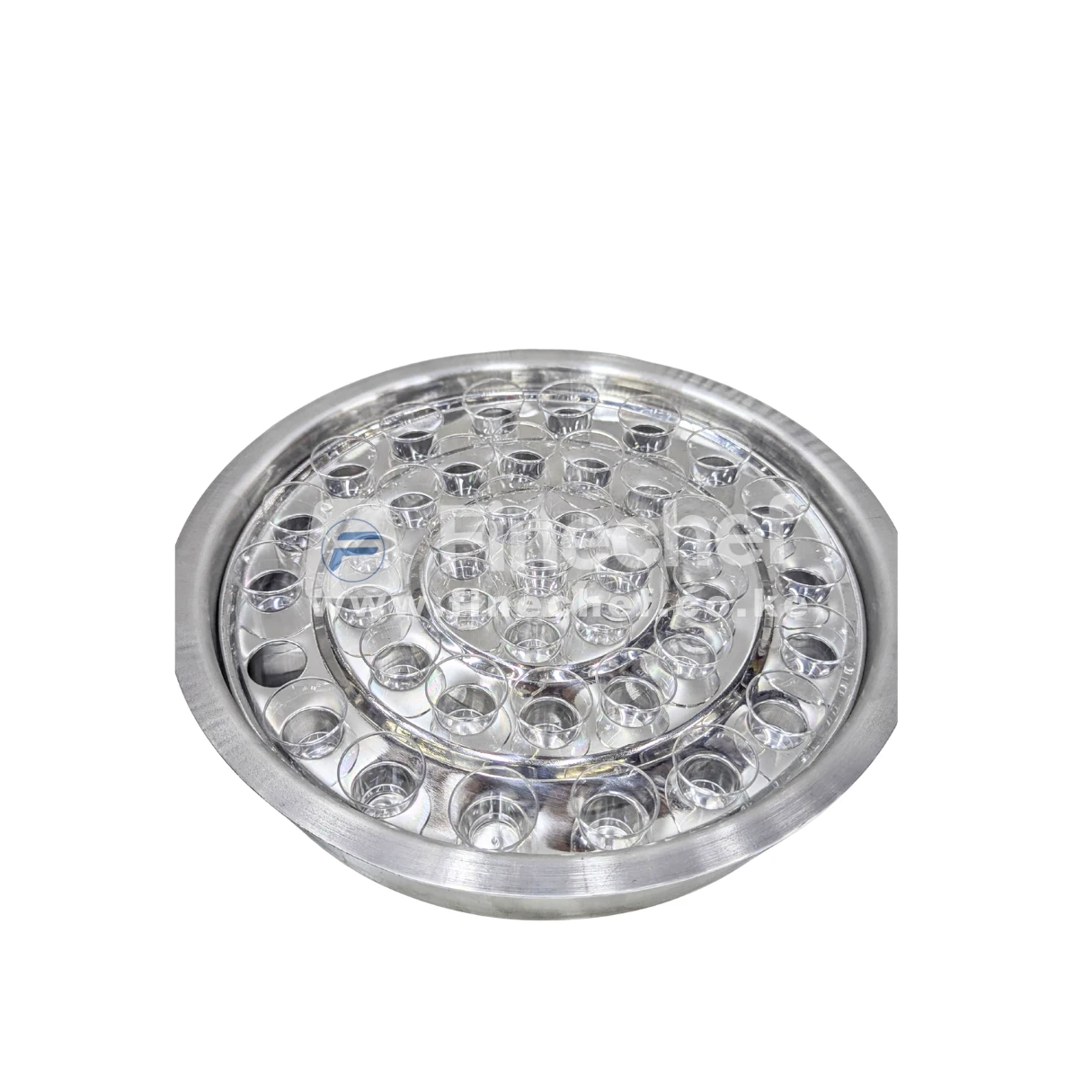 Stainless Steel Holy Communion Cup Tray with Removable Lid