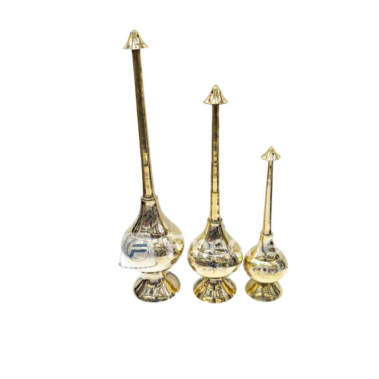 Elegant Brass Church Sprinkler for Holy Water Blessing