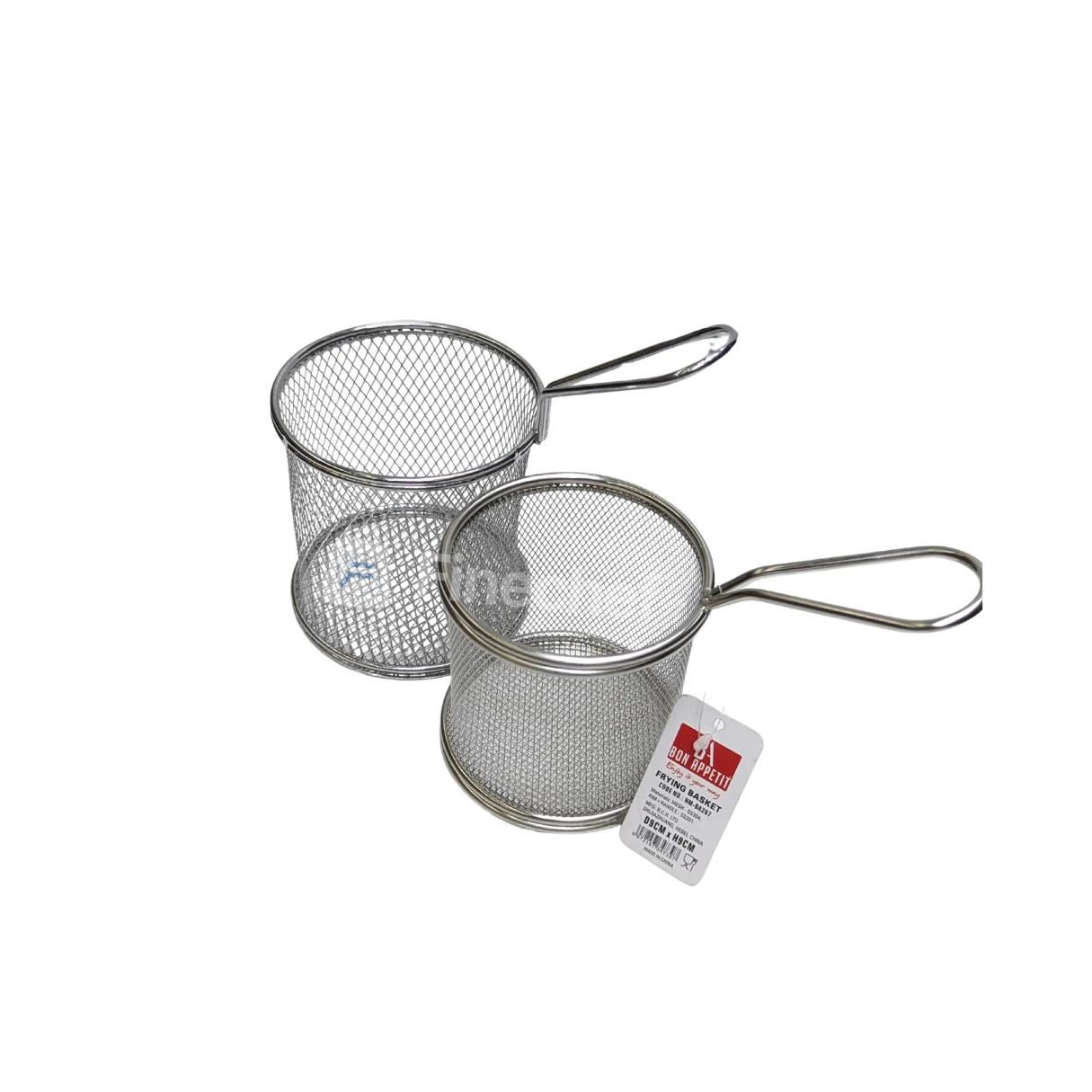 Stainless Steel Mini Frying Basket – Round Mesh Kitchen & Serving Basket