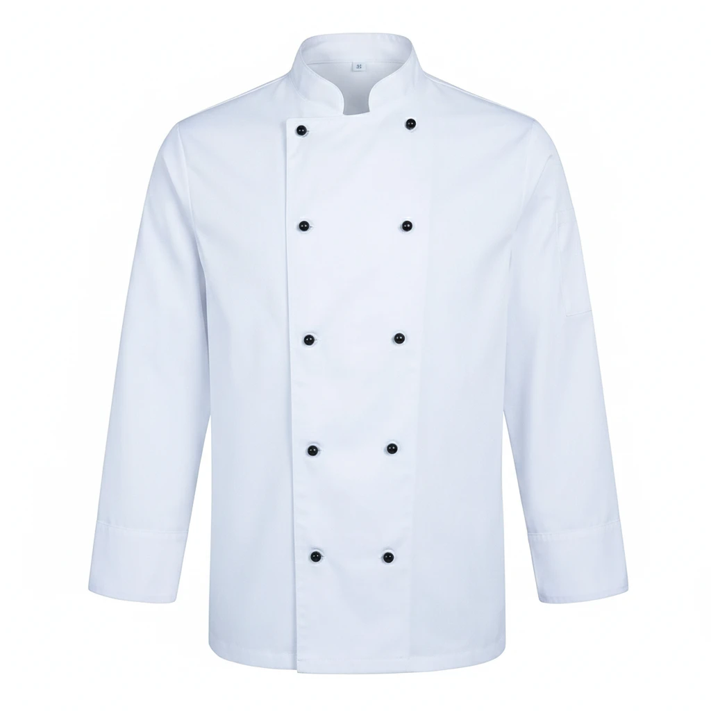White Chef Jacket - Long sleeve Professional Chef Coat for men and women